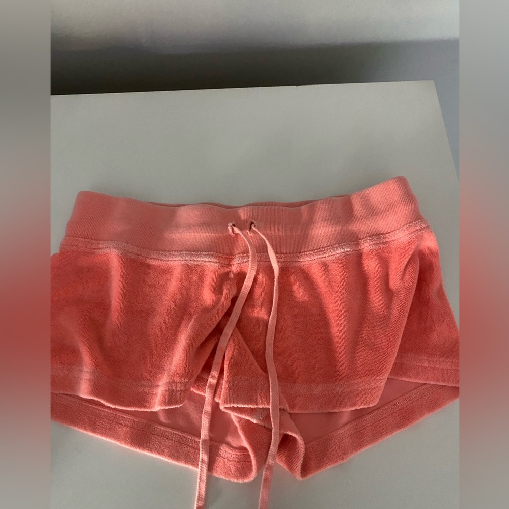Womens Fluorescent Orange Hardtail Terry Shorts (size L)